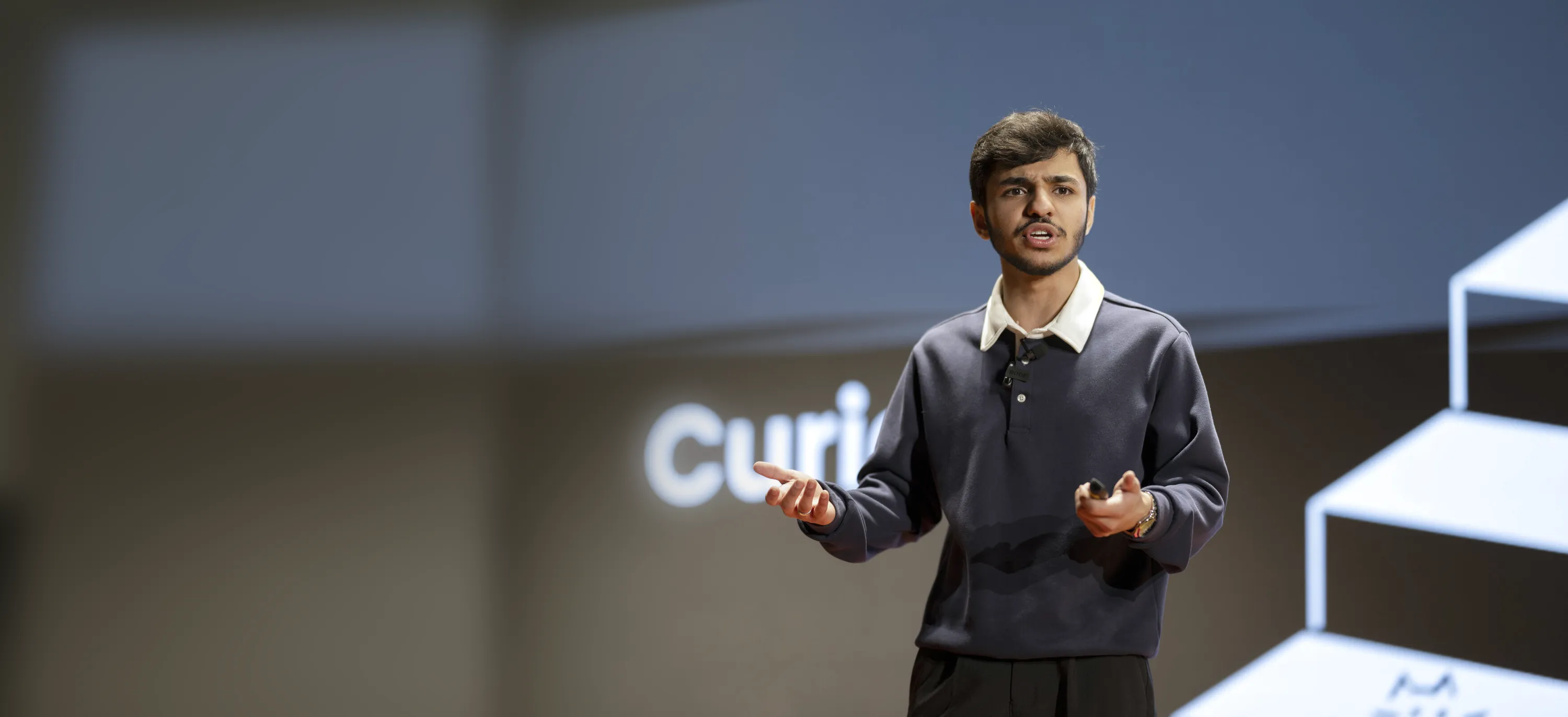 Muhammad Alqefari speaking at TEDx